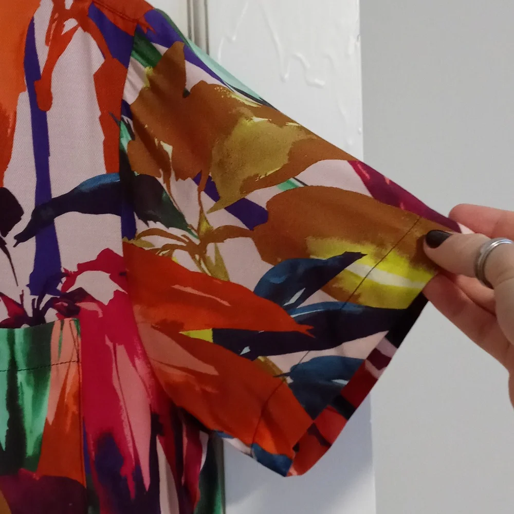 🦜Mr. Turk🦜 - Multicolor Abstract Print S/S Button Down Shirt - Picture 8 of 14